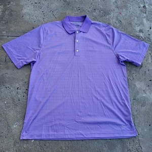 Greg Norman Polo Shirt Size XL Purple ML75 Logo Golf Performance Active - Picture 1 of 10