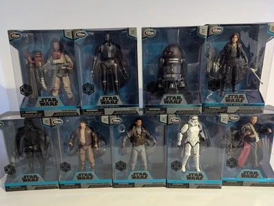 Star Wars Elite Series - Rogue One 9 x Bundle Figures Andor K-2SO Diecast Metal - Image 1 of 4