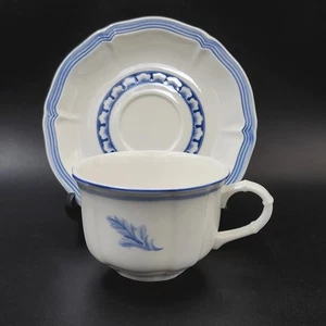 Villeroy & Boch "CASA AZUL" Tea Coffee Cup & Saucer #1748 Luxenburg Germany - Picture 1 of 11