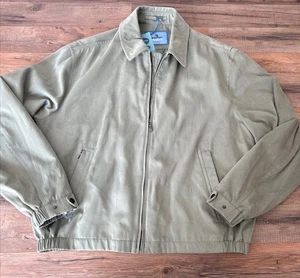 Newport Harbor Men’s Faux Suede XL Green Jacket Nordstrom Fully Lined BARGAIN - Picture 1 of 16