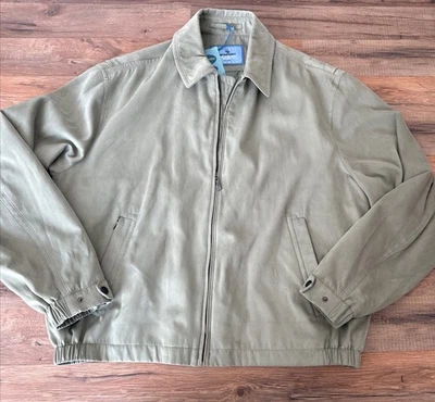 Мужская куртка Newport Harbor из искусственной замши XL зеленая Nordstrom с полной подкладкой ВЫГОДНАЯ СДЕЛКА - Изображение 1 из 4