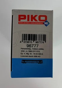 PIKO 96777 H0 Personenwg. EW I 1. Kl. Grün, neue Schrift SBB V - Picture 1 of 2