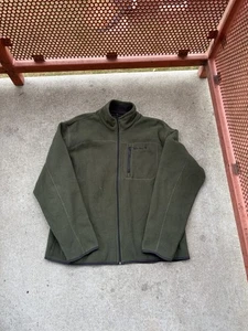 Timberland Weathergear Fleece Jacket Mens XXL Green One Zip Chest Pocket - Picture 1 of 8