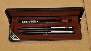 Vintage Sheaffer TRZ Matt Schwarz Kugelschreiber Bleistift Set USA - Bild 1 von 4