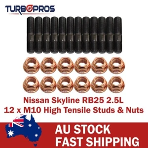 High Tensile Exhaust Manifold Stud Kit For Nissan Skyline RB25 2.5L - Imagen 1 de 6