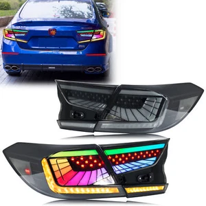 RGB LED Tail Lights For Honda Accord 10Th Gen 2018-2022 Animation Rear Lamps - Picture 1 of 5