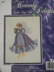 Kit de punto de cruz Heavenly Delights Angel Counted de Sugarplum Express 406 F3 * - Imagen 1 de 4