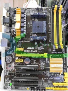ONE ASUS AMD A88X Motherboard A88X-PLUS Socket FM2+ DDR3 SATA USB 3.0 - Picture 1 of 1