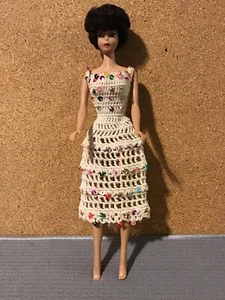 Barbie Clone, Homemade Crocheted Dress For 11.5 Inch Dolls - Retro 70’s - Picture 1 of 4