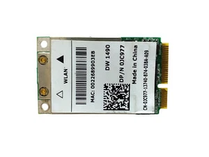 Dell DW1490 WiFi Wireless Adapter Card JC977 0JC977 - Picture 1 of 1