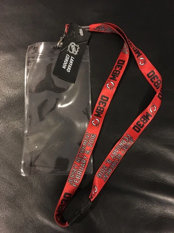 Martin Brodeur Jersey Retirement Night Ticket Holder Lanyard 2/9/16 NJ Devils Cover