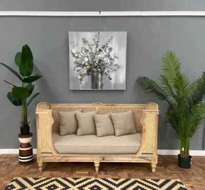 BUNGALOW DAY BED MANGO WOOD/RATTAN NATURAL - Picture 1 of 2