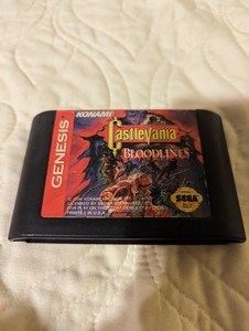 Castlevania Bloodlines Sega Genesis authentic