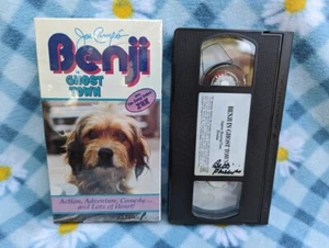 Benji Ghost Town Hero Hugable Dog Story (VHS Movie 1990's) Walt Disney RARE OOP - Picture 1 of 1