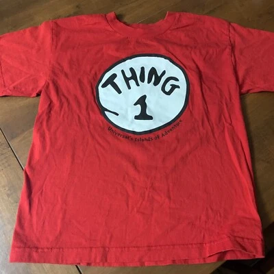 Camiseta Thing 1 infantil juvenil média universal estúdio lembrança Ilhas da Aventura - Imagem 1 de 4
