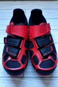 Men’s Pearl Izumi Select RD IV Bicycle Shoes EUR 39 Black Red w/Cleats - Picture 1 of 19