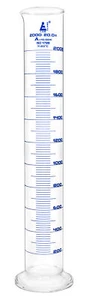 Eisco Labs 2000ml Messzylinder, Klasse A - blaue Graduierungen, runde Basis - Bild 1 von 4