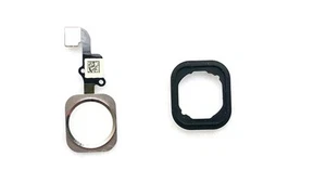 Neu Ersatz WEISS Home Button Schlüssel Flex Kabel + Dichtung für iPhone 6 & 6 Plus ~ US  - Bild 1 von 5