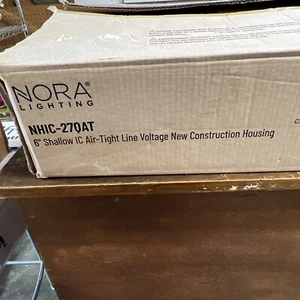 NORA LIGHTING 6" Shallow IC Air Tight Line Voltage Can 3-PACK- NHIC-27QAT Nice - Picture 1 of 13