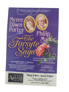 Arnaud Theatre Flyer The Forsyte Saga- Original Autographed By Nyree Dawn Porter - Picture 1 of 6