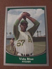 1990 VIDA BLUE PACIFIC BASEBALL CARD #8 OAKLAND A'S SF GIANTS 