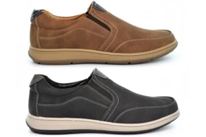 Mens Shoes Mens Slip On Shoes Size 13 Shoes Casual Shoes Comfort Shoes Tan/Black - Picture 1 of 8