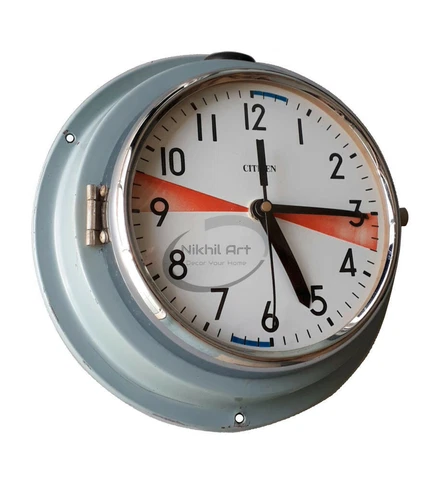 Vintage Wall Clock Citizen Blue spacial edition Decorative Cover