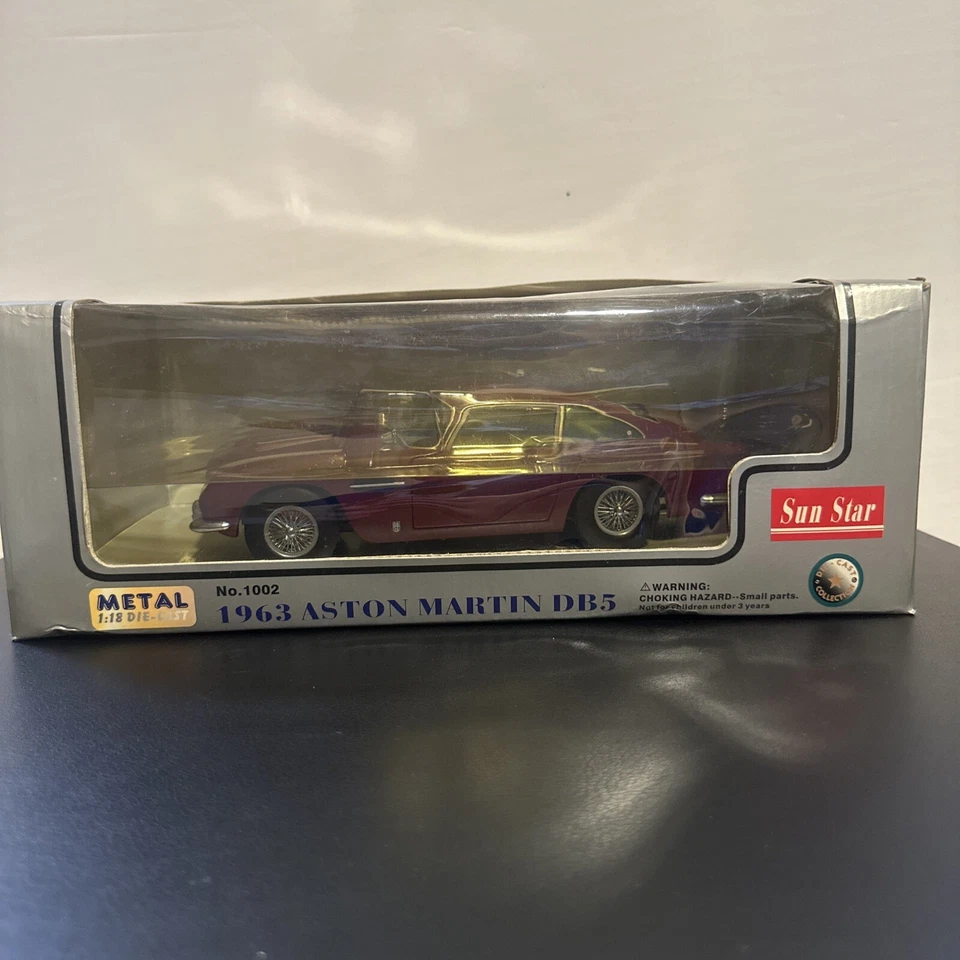 太阳星 1: 18 1963 年阿斯顿马丁 DB5 压铸勃艮第 1002 — 第 1/4 张图片