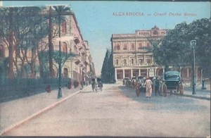 PC EGYPT Alexandria Cherif Pacha Street década de 1910 - Imagen 1 de 2