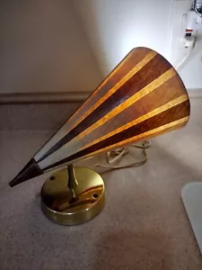 VTG Mid-Century-Modern Fiberglass CONE Shape Light Lamp Works - Picture 1 of 18