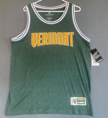 Camiseta sin mangas Vermont Catamounts para hombre L verde Coliseo camiseta de baloncesto Foto 1 de 4