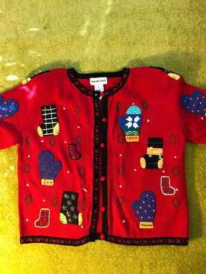 Cardigã suéter Hampshire Studio vermelho G - Imagem 1 de 4