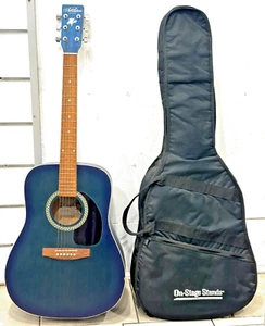 Art & Lutherie CEDAR 6-Strings Blue Acoustic Guitar With Soft Case - Picture 1 of 8