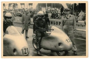 Oryg. Zdjęcie Motocykl Rower wyścigowy w wyścigach na Nürburgring 1955 - Zdjęcie 1 z 1
