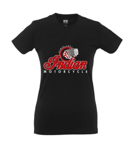 Indian Motorcyle Indianer Biker Rocker I Fun I Lustig I Sprüche I Girlie Shirt - Bild 1 von 3