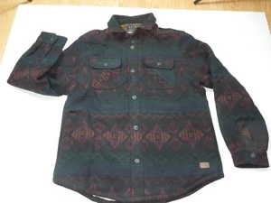 NWT MENS JACHS WOOL BLEND SHERPA LINED BUTTON UP JACKET SZ LARGE~AZTEC DESIGN - Picture 1 of 11