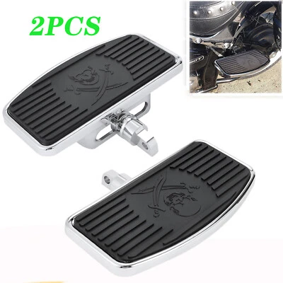 Rear Footpeg Footboard Pedal For Harley Touring Dyna Fat Bob Sportster 883 1200 Foto 1 de 4