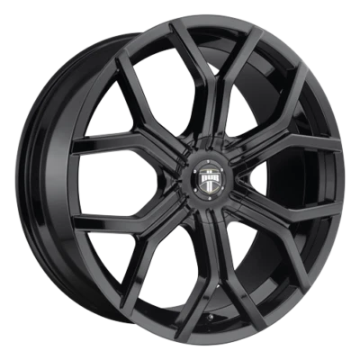 24 Inch Gloss Black Wheels Rim Cadillac Escalade Chevy Suburban DUB Royalty S208 - Изображение 1 из 4