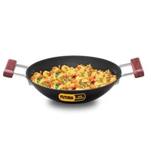 Futura 2 Liter Hard Anodised Deep Fry Pan Without Lid, Black, (AD20) - Picture 1 of 7