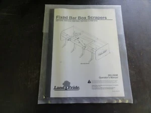 Land Pride BB1248 BB1254 BB1260 BB1266 BB1272 Box Scraper Operators Manual 2018 - Picture 1 of 5