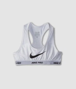 $94 Nike Kid's Girl's White Pro Hypercool Dri-Fit Sports Bra Size XS - Picture 1 of 1