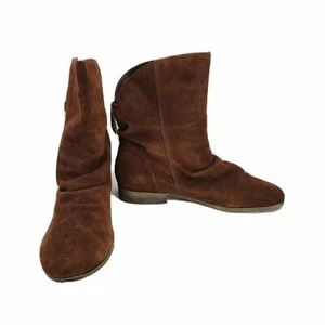 Nine West Suede Ankle Boots Breakaway 2 Oak Brown Womens Size 11 US 9.5 UK 42 EU - Picture 1 of 11