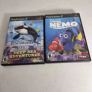 Finding Nemo And Seaworld Deep Sea Adventures For Playstation 2 PS2 Games Tested - Picture 1 of 3