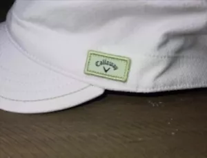 Women’s Callaway White And Green Adjustable Golf Hat NWT - Picture 1 of 7