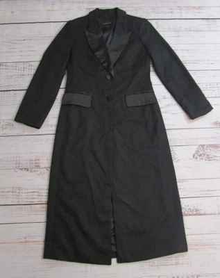 Banana Republic черный смокинг пальто Тренч куртка женщин миниатюрный 2 X маленький - Изображение 1 из 4