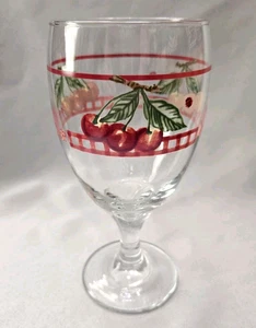 SET OF 5 PFALTZGRAFF DELICIOUS ICED TEA GLASS GOBLETS 7" APPLE - Picture 1 of 3