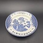 Vintage Enoch Wedgwood Tunstall SCHWEPPES Tip Tray Pin Dish 4.75" Blue Willow