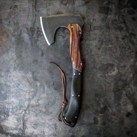 Bahahogg Tomahawk Hatchet Vorn Knives Custom Handmade G10 Wood Handle Axe - Ax - Image 1 of 1