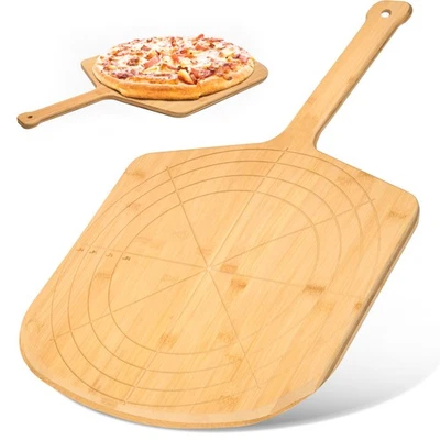 Tablero de madera para pizza Loftern de 16 pulgadas con tamaños grabados - multiusos B... Foto 1 de 4