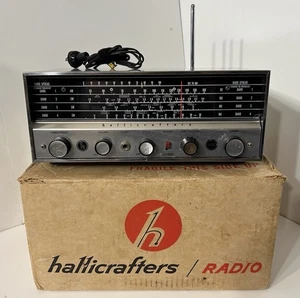 Radio vintage Hallicrafters S-120 AM & SW ondes courtes - testée et fonctionnelle - Photo 1/18